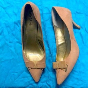 BEIGE, LOW HEEL, PUMP